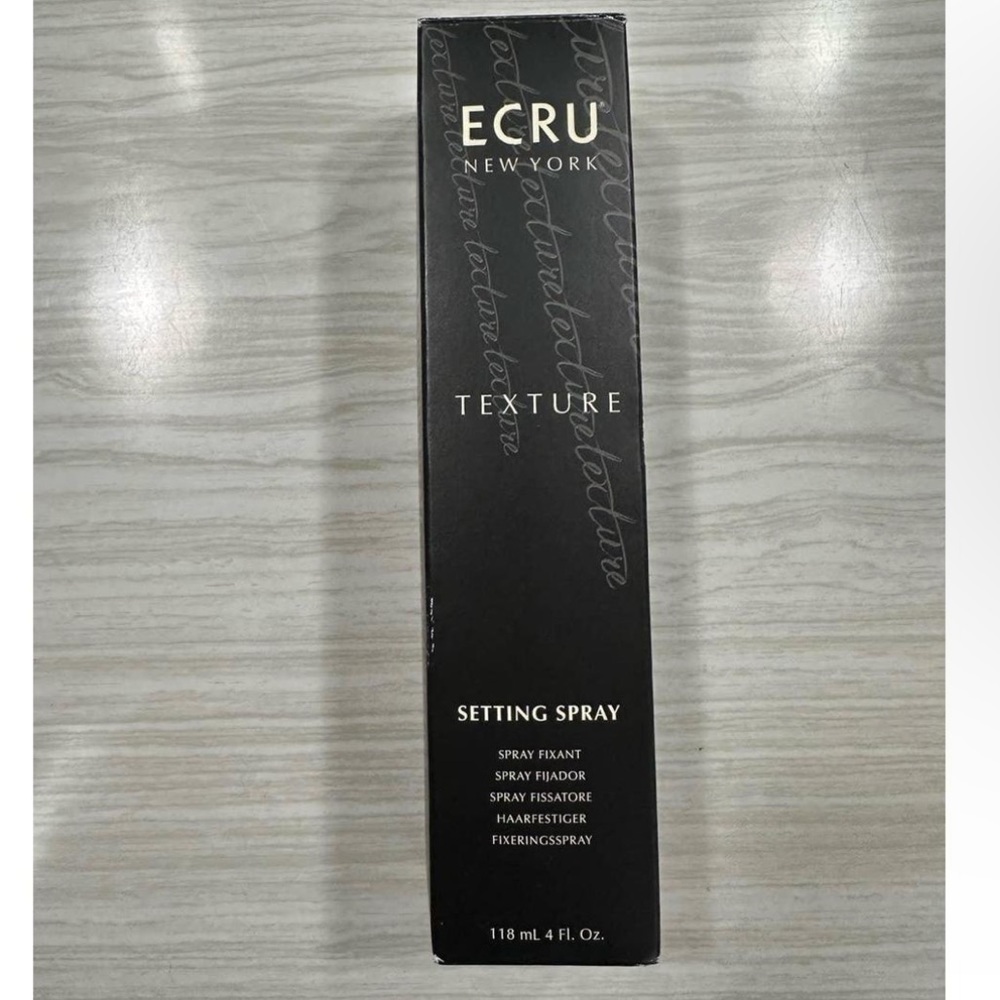 Ecru hair texture setting spray